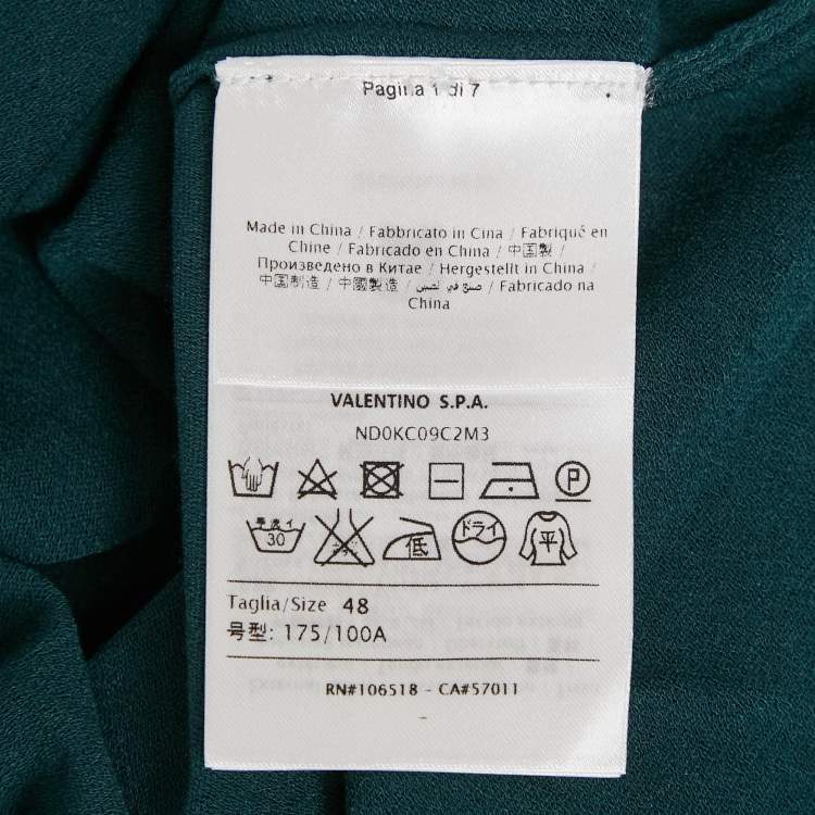 Pre Owned M Missoni Teal Blue Stretch Knit Crewneck Sweatshirt L