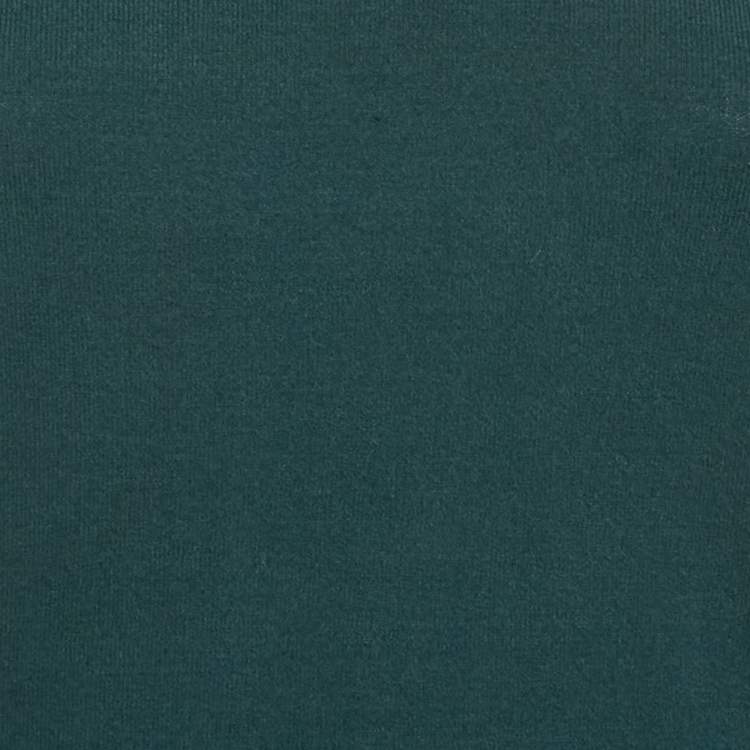 Pre Owned M Missoni Teal Blue Stretch Knit Crewneck Sweatshirt S