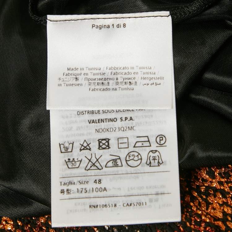 Pre Owned M Missoni Multicolor Patterned Lurex Knit Mini Dress L