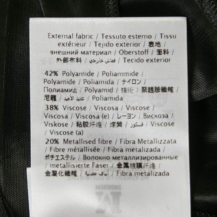 Pre Owned M Missoni Multicolor Patterned Lurex Knit Mini Dress L