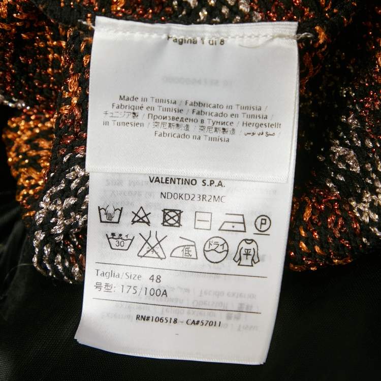 Pre Owned M Missoni Multicolor Patterned Lurex Knit Sleeveless Midi Dress L