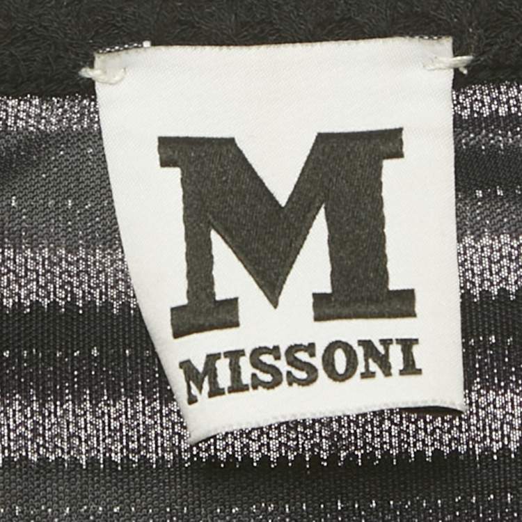 Pre Owned M Missoni Multicolor Patterned  Jersey Knit Short Dress S 