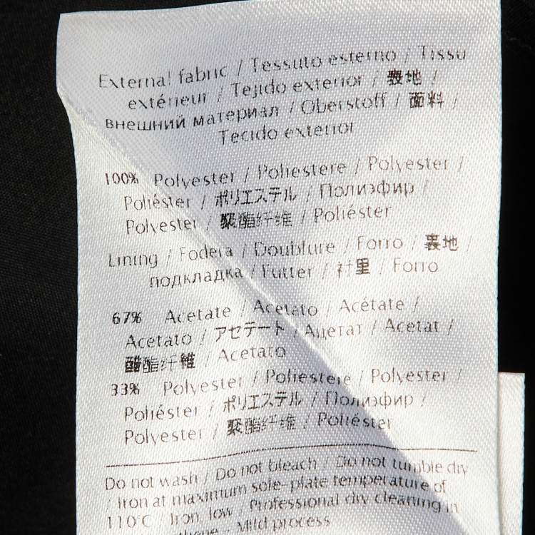 Pre Owned M Missoni Black Crepe Sleeveless Shift Dress S