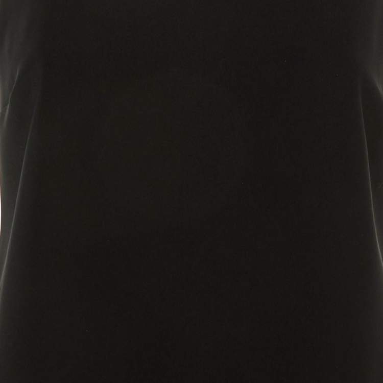 Pre Owned M Missoni Black Crepe Sleeveless Shift Dress S