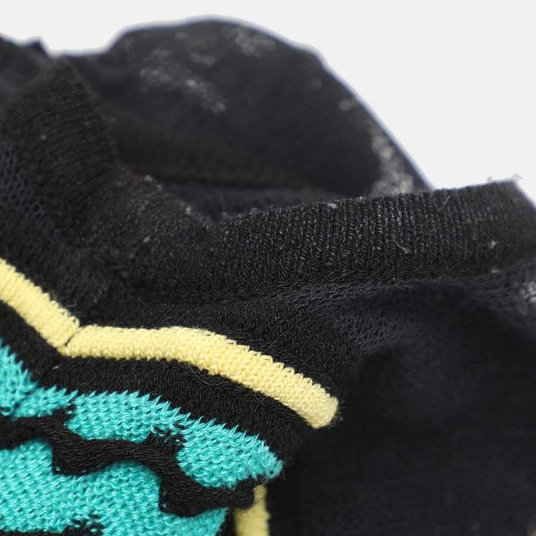 مملوكة مسبقًا M Missoni Multicolor Stretch Knit Sleeveless Midi Dresses S