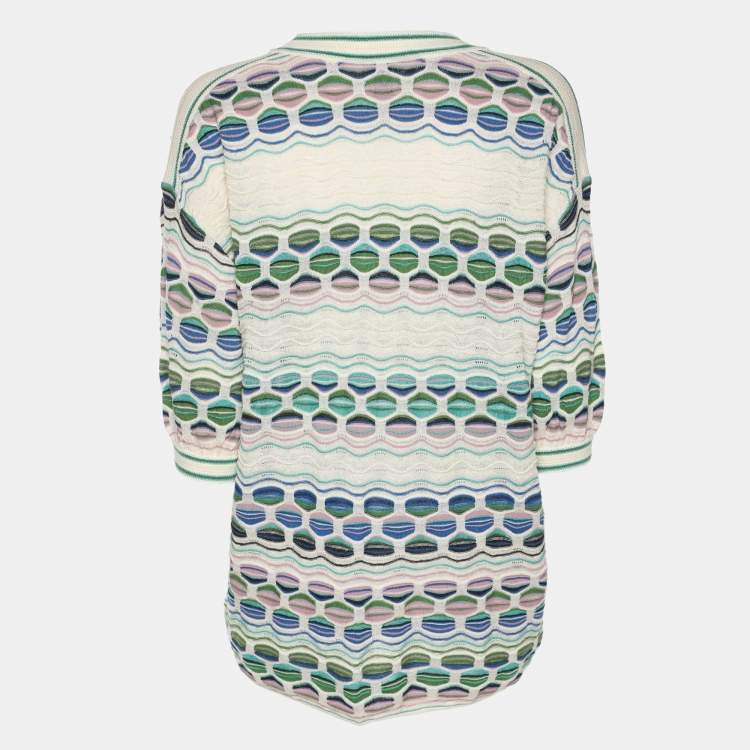 Pre Owned M Missoni Multicolor Knit Tunic S