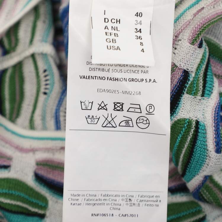 Pre Owned M Missoni Multicolor Knit Tunic S
