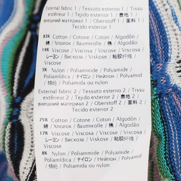 Pre Owned M Missoni Multicolor Knit Tunic S