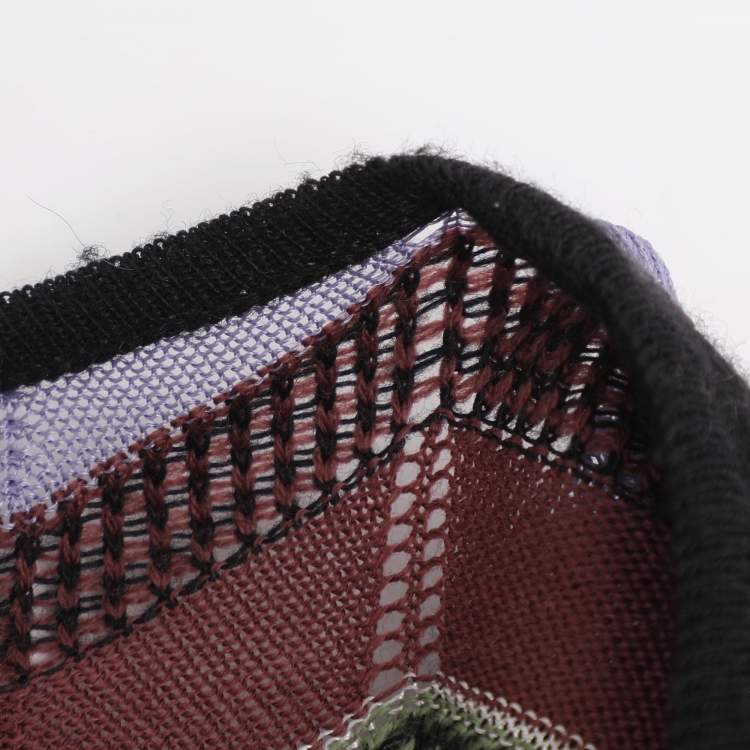 Pre Owned M Missoni Multicolor Zig Zag Knit Mini Dress M