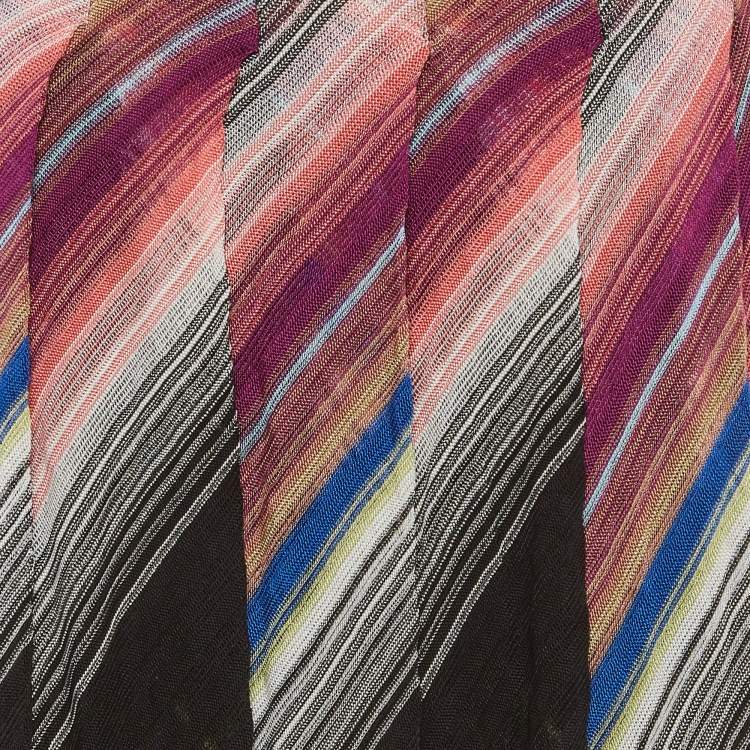 Pre Owned M Missoni Multicolour Tricot Saia  Skirt L