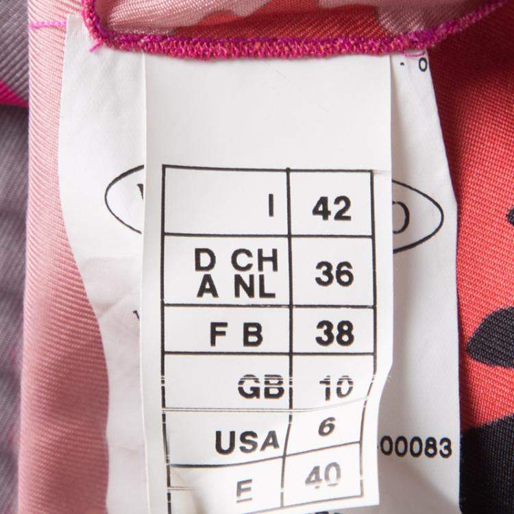 Pre Owned M Missoni Multicolor Printed Tie Detail Belted Maxi Dress M