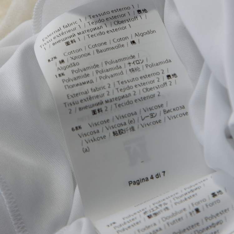 Pre Owned M Missoni White Jersey A-Line Short Dress XS