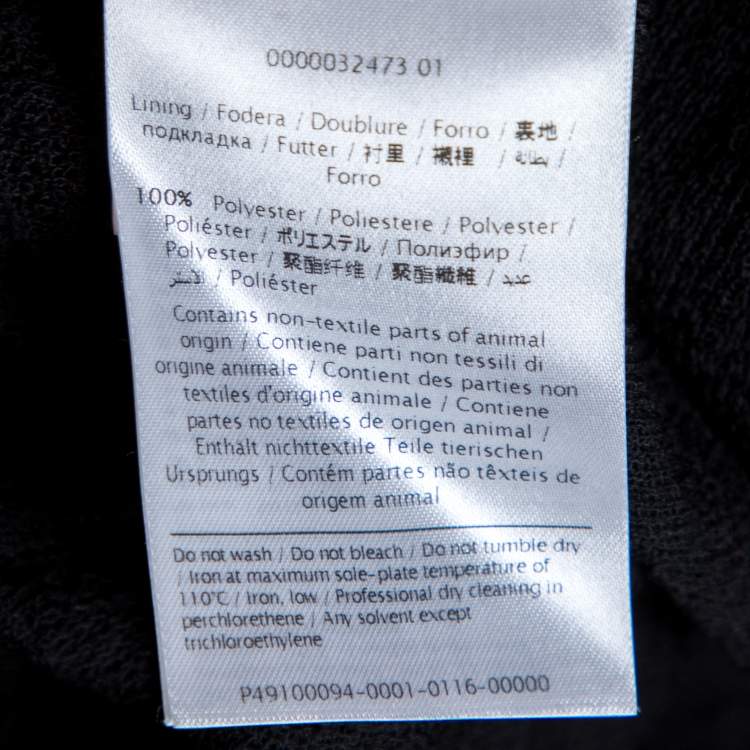 Pre Owned M Missoni Black Textured Wool Blend Knit A Line Dress S
