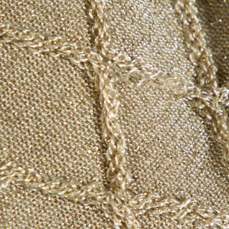 Pre Owned M Missoni Multicolor Ombre Textured Lurex Knit Sleeveless Dress S