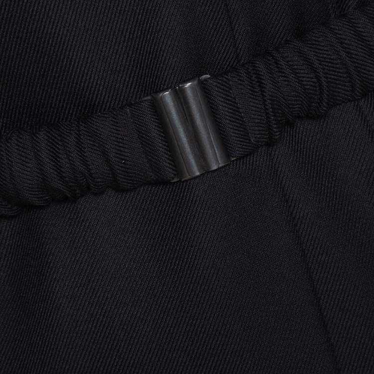 Pre Owned M Missoni Black Wool Double Breasted Belted Coat M