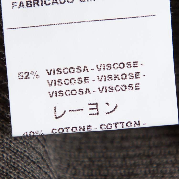Pre Owned M Missoni Tri Color Striped Perforated Knit Button Front Cardigan M