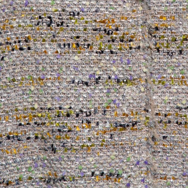 Pre Owned M Missoni Multicolor Tweed Cropped Blazer L