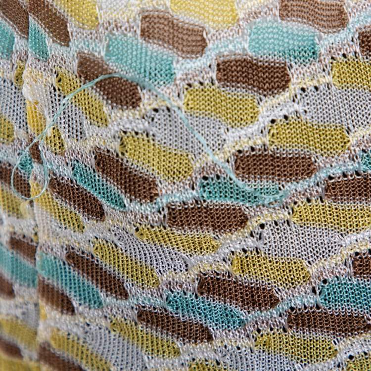 Pre Owned M Missoni Multicolor Knit Top M