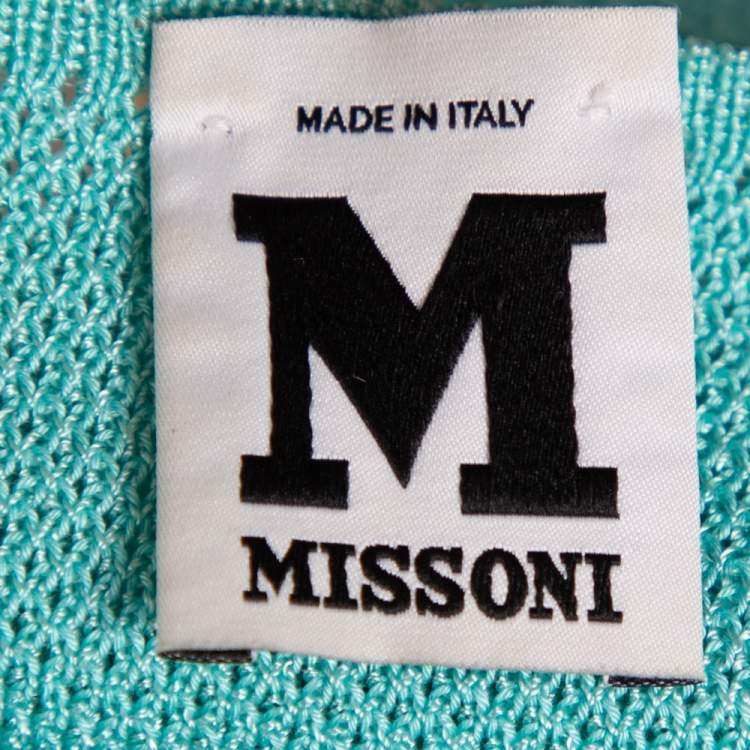 Pre Owned M Missoni Multicolor Knit Top M