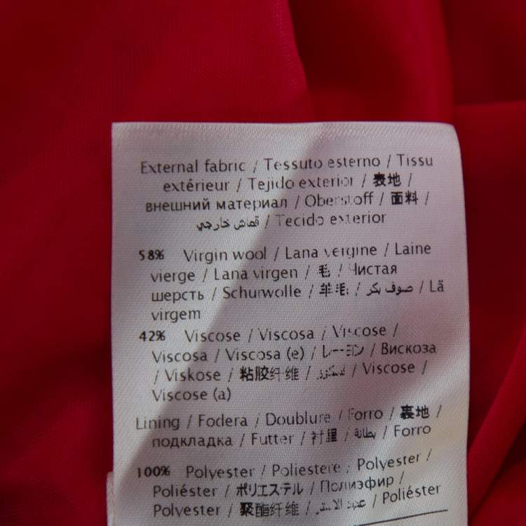 Pre Owned M Missoni Pink Chevron Pattern Knit Maxi Skirt M