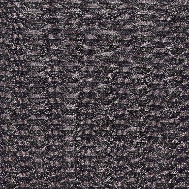 Pre Owned M Missoni Multicolor patterned Lurex Knit Maxi Skirt M
