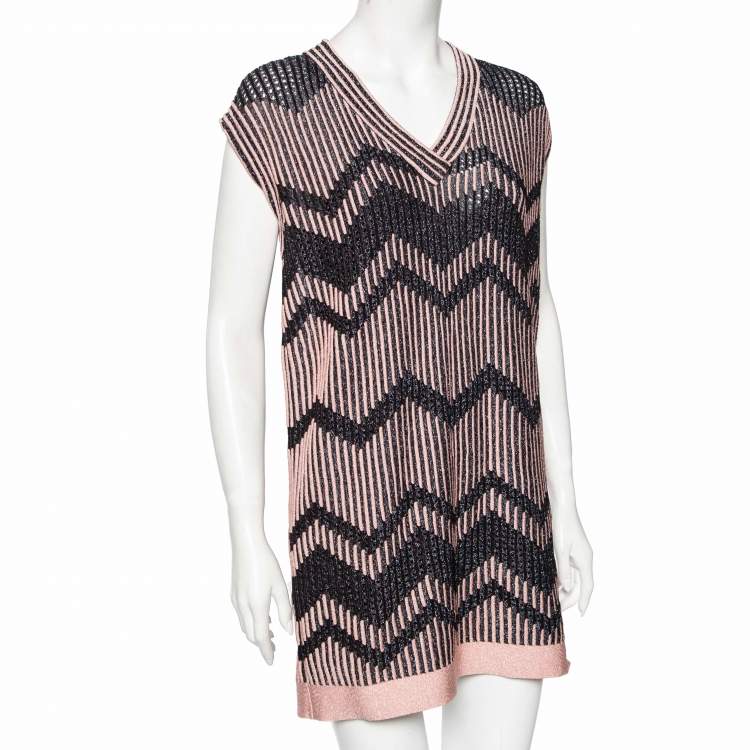 Missoni lurex discount short dress pink