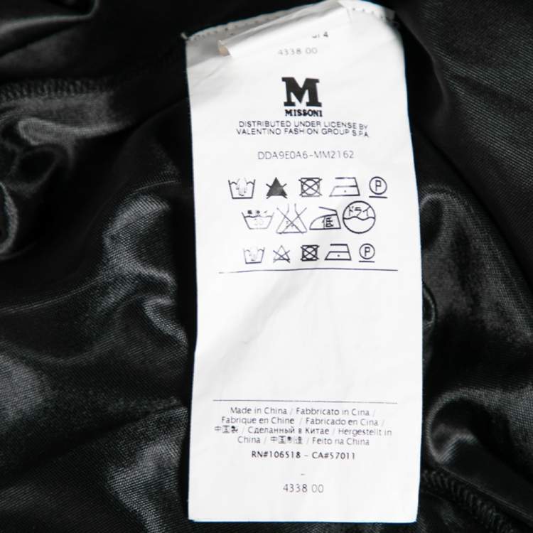 Pre Owned M Missoni Grey Knit Maxi Skirt M
