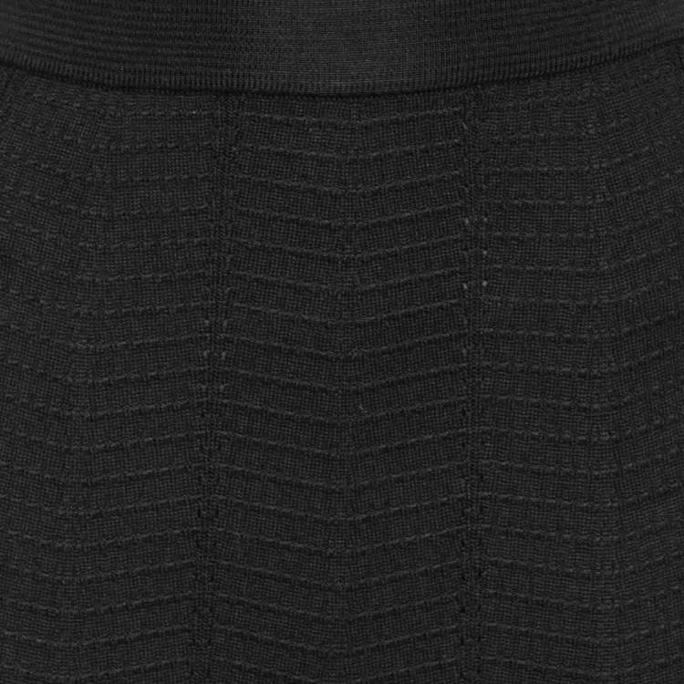 Pre Owned M Missoni Black Knit Maxi Skirt M