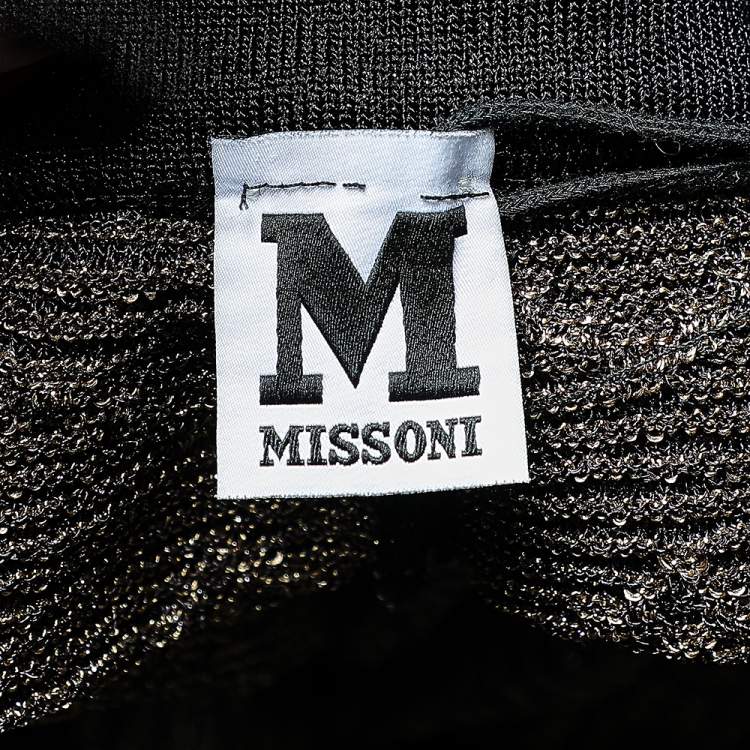 Pre Owned M Missoni Multicolor Lurex Knit Palazzo Pants S