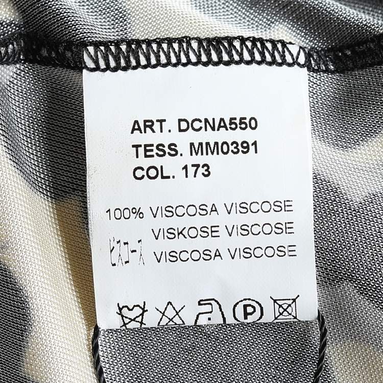 Pre Owned M Missoni Multicolor Polka Printed Jersey Belted Dress M