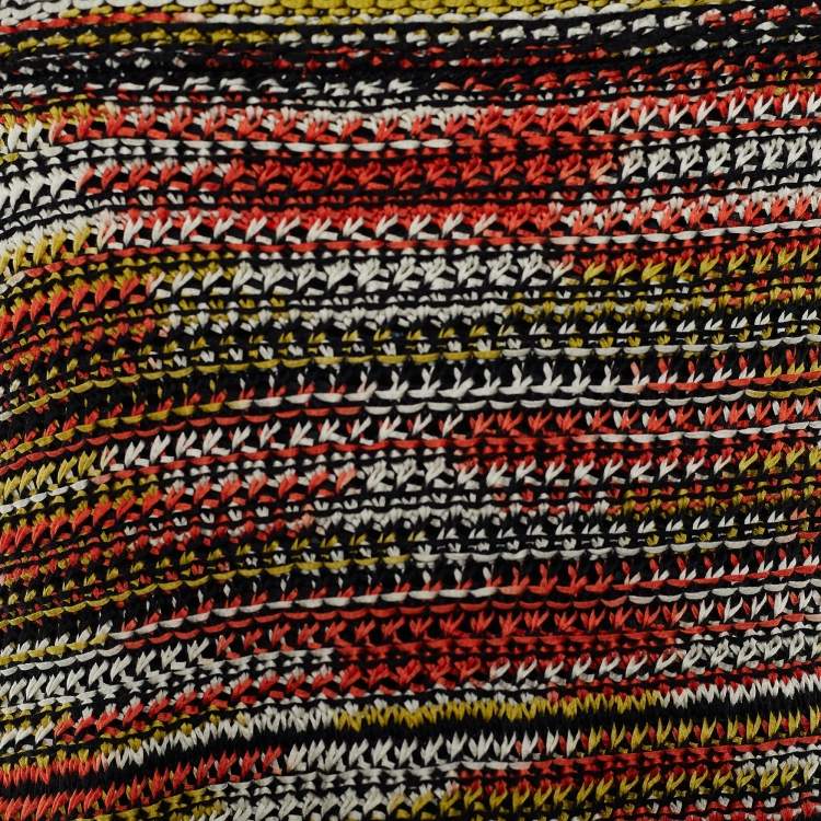 Pre Owned M Missoni Multicolor Cotton Knit Sleeveless Dresses L