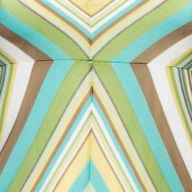 Pre Owned M Missoni Multicolor Knit Sleeveless Dress S