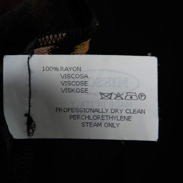 Pre Owned Missoni Multicolor Chevron Patterned Knit Shorts M