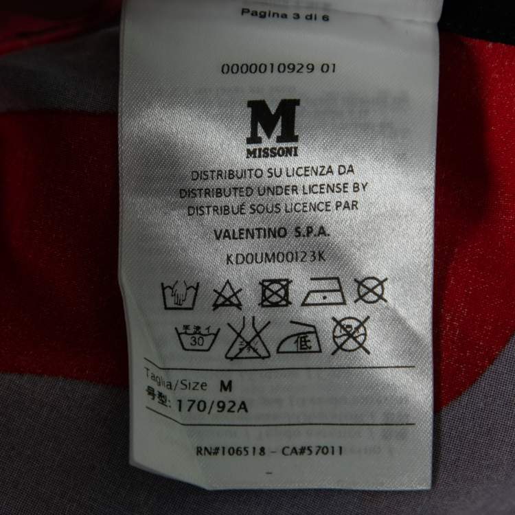 Pre Owned M Missoni Multicolor Cotton Drawstring Waist Detail Kaftan Dress M