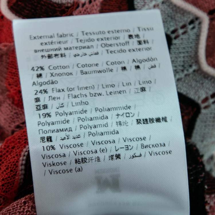 Pre Owned M Missoni Multicolor Chevron Patterned Knit Top M