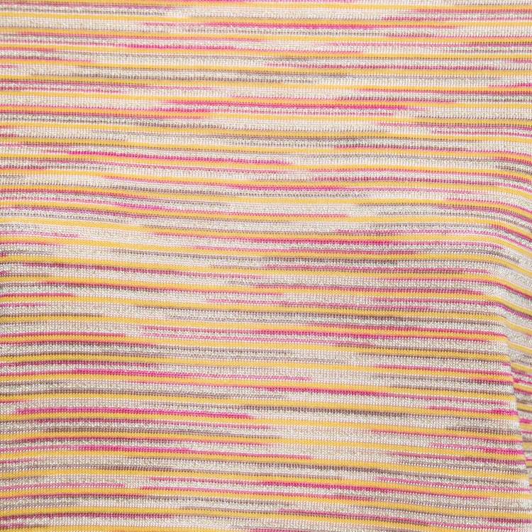 Pre Owned M Missoni Multicolor Patterned Knit Top S