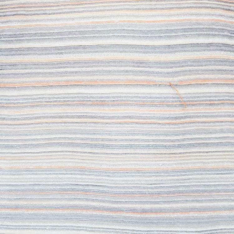 Pre Owned M Missoni Multicolor Lurex Knit Racer Back Tank Top M