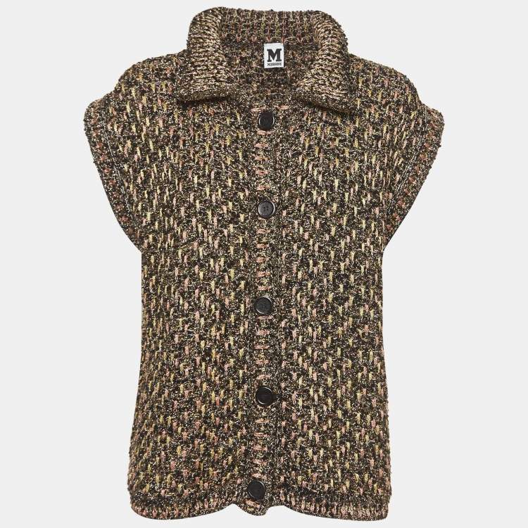 Pre Owned M Missoni Multicolor Lurex Knit Sleeveless Sweater S