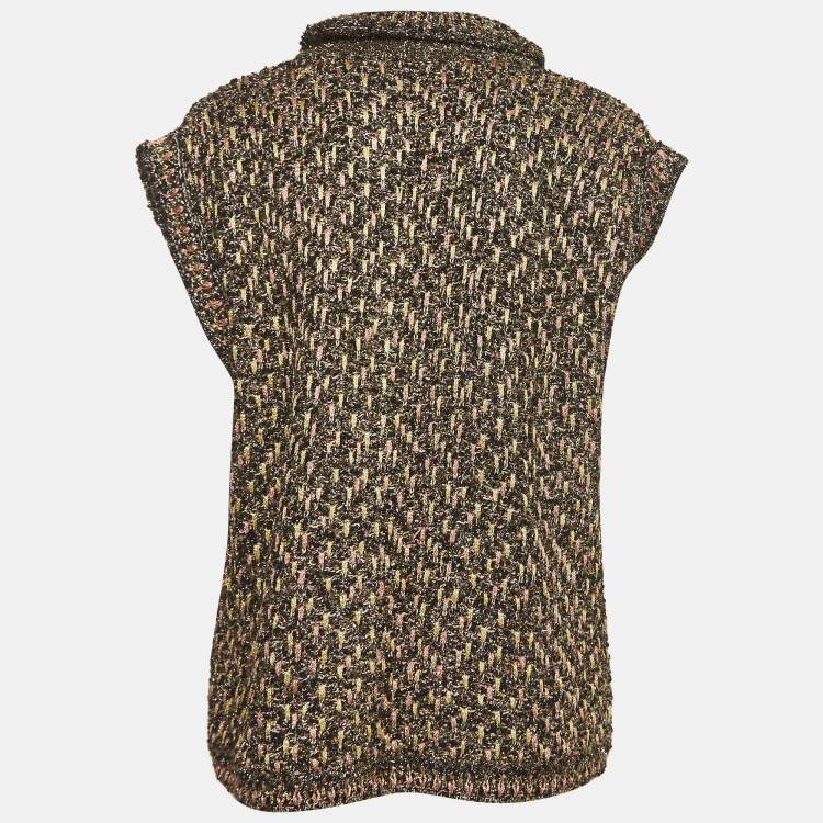 Pre Owned M Missoni Multicolor Lurex Knit Sleeveless Sweater S