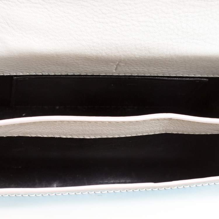 Pre Owned M2Malletier Blue/Peach Ombre Patent Leather Indre Shoulder Bag
