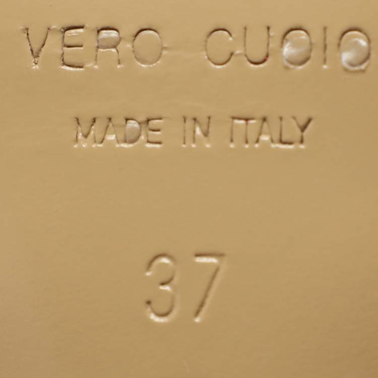 Pre Owned Mach & Mach Double Bow Size 37 Neon Pink Patent Leather and PVC Pumps