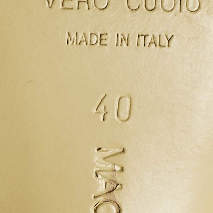 Pre Owned Mach & Mach Black Satin Bow Crystal Embellished Slide Sandals Size 40