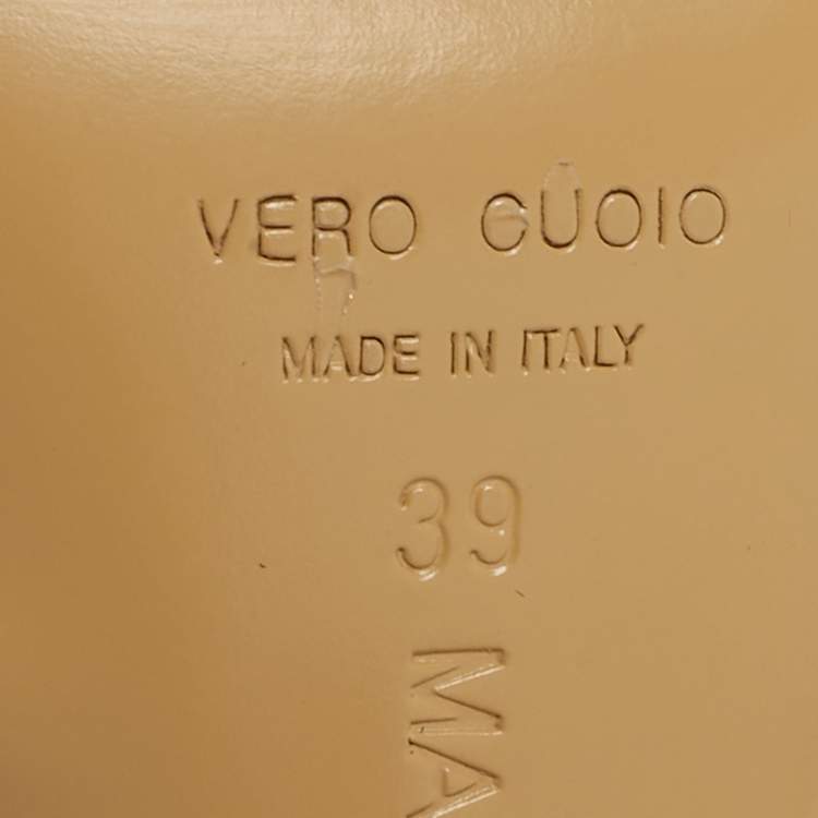 Pre Owned Mach & Mach Double Bow Size 39 Beige Satin Crystal Embellished Mules