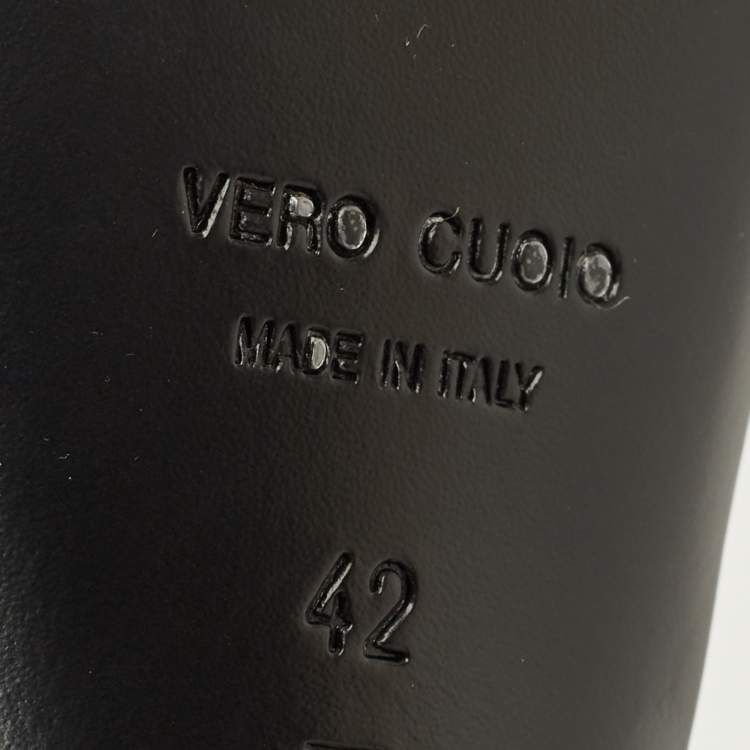 Pre Owned Mach & Mach Le Cadeau Size 42 Black Satin Platform Sandals