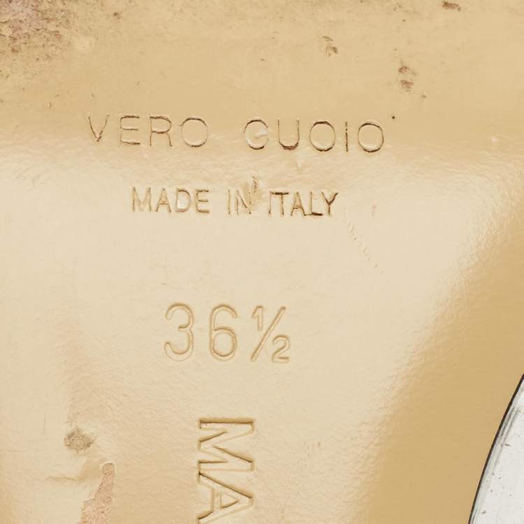 Pre Owned Mach & Mach Size 36.5 Transparent PVC Crystal Embellished Mules                 