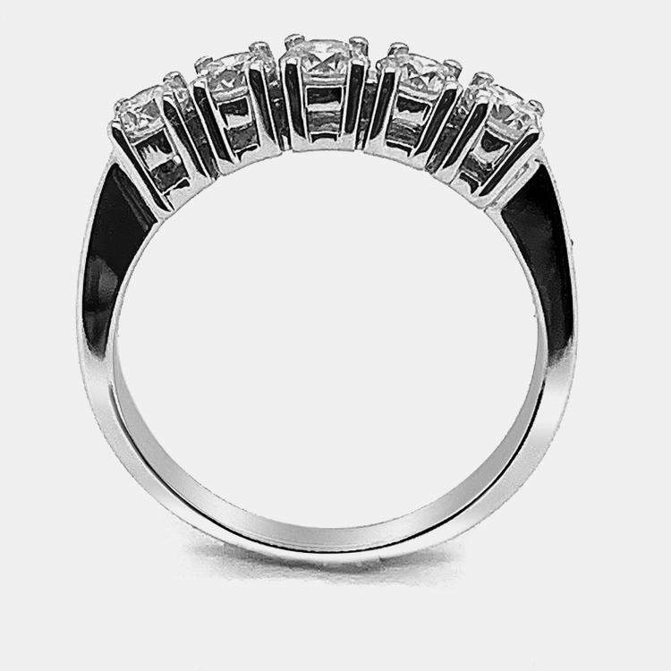 Pre Owned 14K 5 Stone Rd Ring (1 Ctw) EU 48