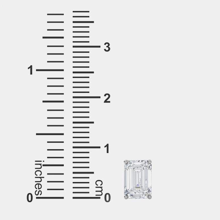 Pre Owned 14K Solitaire Lab Grown Diamonds Earrings (1/2 Ctw)