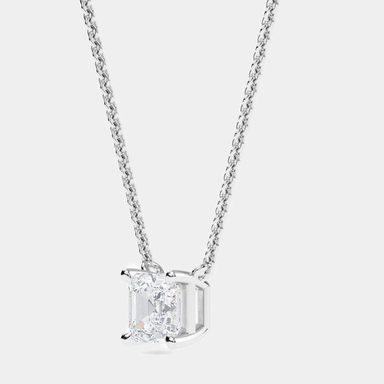 Pre Owned 14K Solitaire Lab Grown Diamonds Pendant (1/2 ctw)