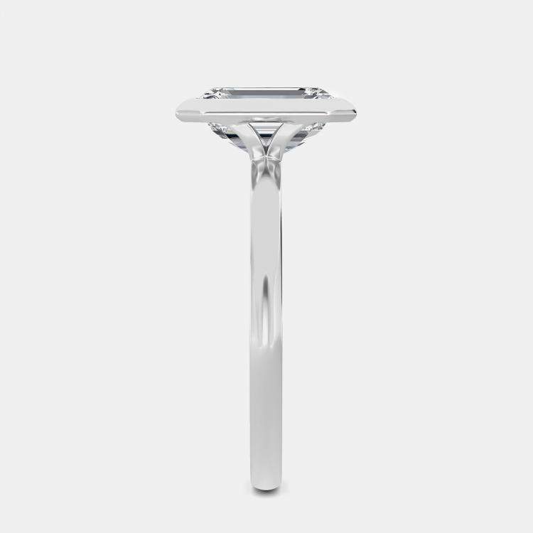 Pre Owned 14K Bazel Ec Sol Ring (1 1/2 ctw) US 7