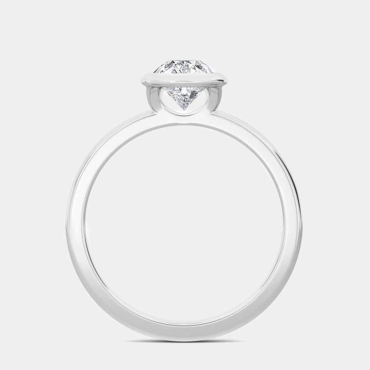 Pre Owned 14K Bazel Solitaire Ring (1.5 ctw) US 7